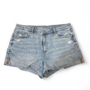 American Eagle Outfitters Women's Faded Blue Jean Shorts